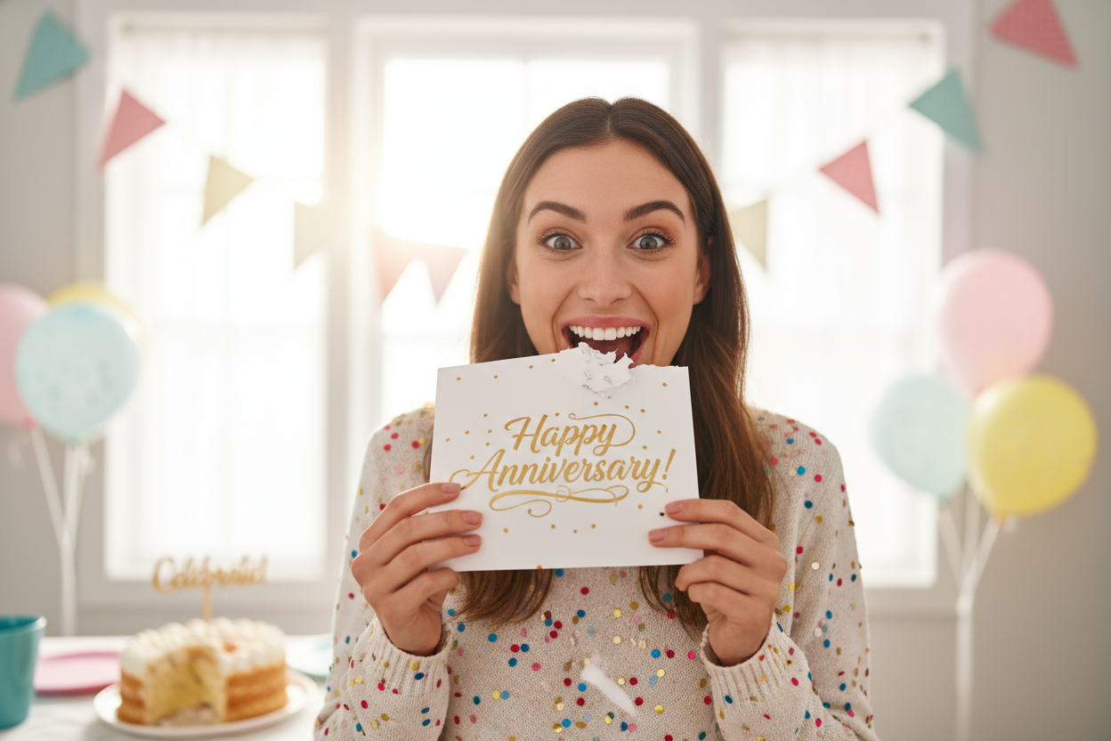 anniversary ateblepostcard(customized)